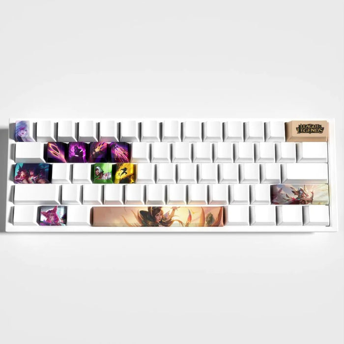 Ein geschnittenes Motiv und wie es sitzt — League of Legends Xayah Keycaps – Design und Langlebigkeit