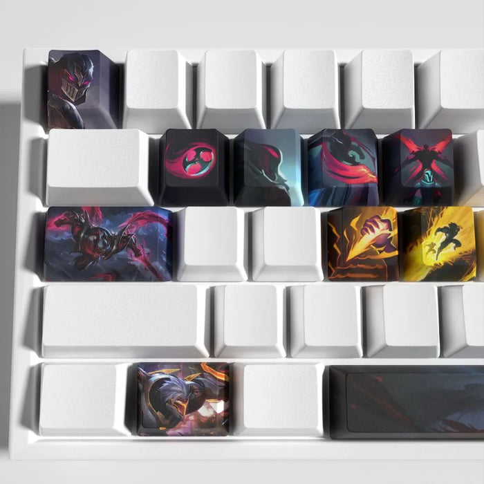 Zed, the black-and-red duo of a dark setup — League of Legends Zed Keycaps – Unmatched Style and Comfort