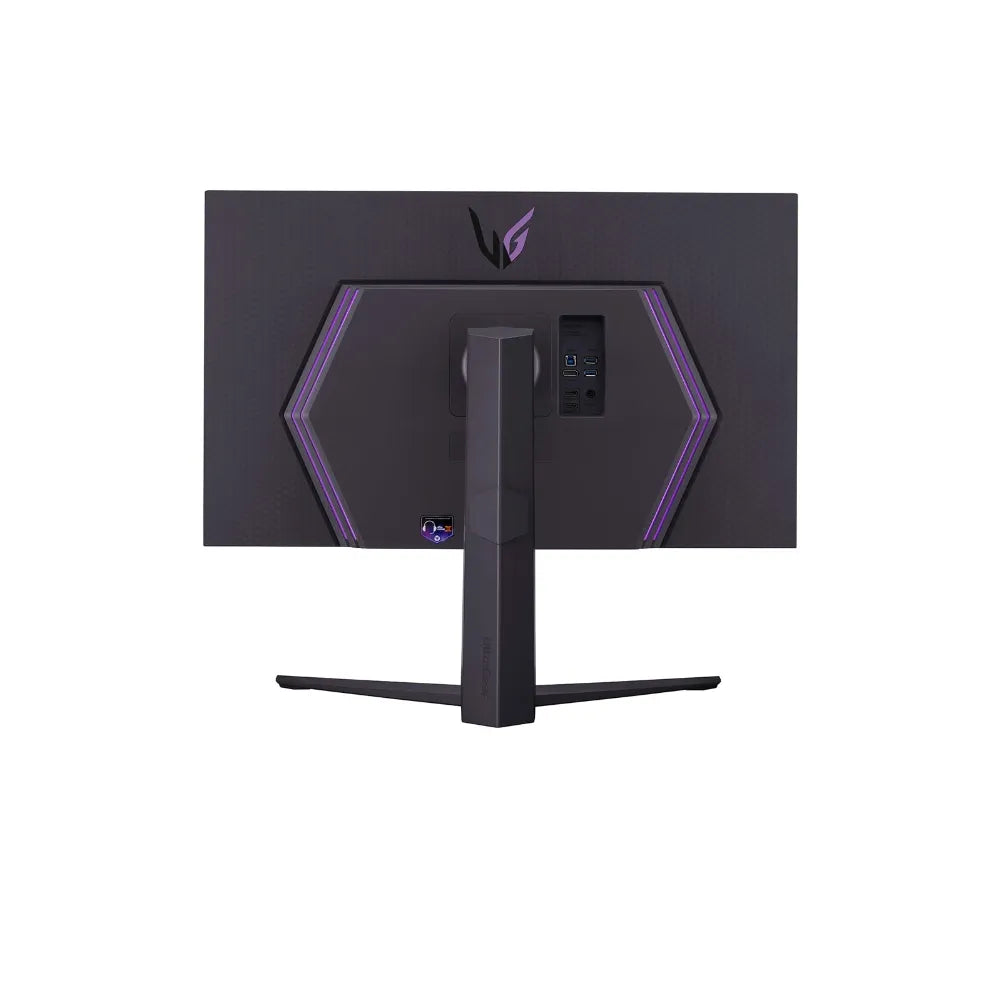 LG UltraGear 32GR93U-B – Écran gaming 32 pouces 4K UHD vue dos.