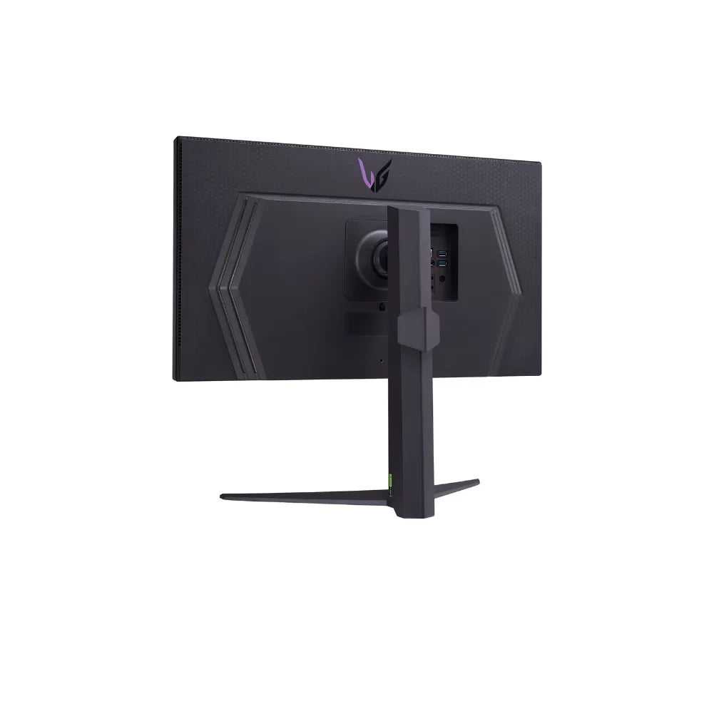 Vue arrière du LG UltraGear 27GR95UM-B avec connectiques HDMI et DisplayPort.