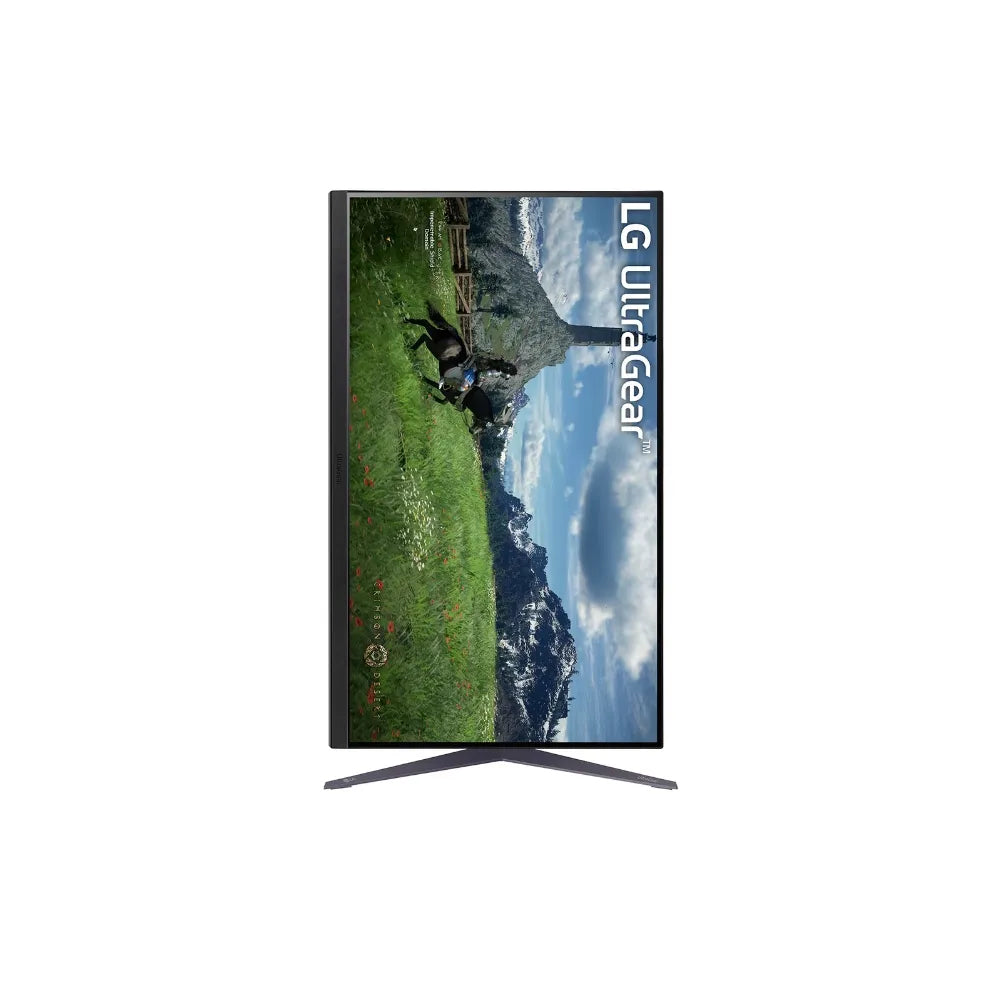LG UltraGear 32GS85Q-B en position ajustable pour un confort optimal.