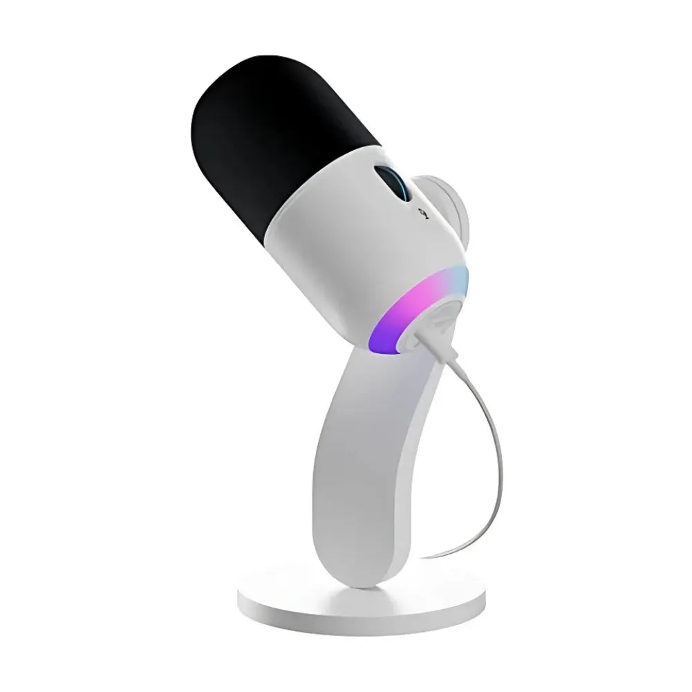 Effets lumineux LIGHTSYNC RGB sur le Logitech G Yeti GX Blanc.