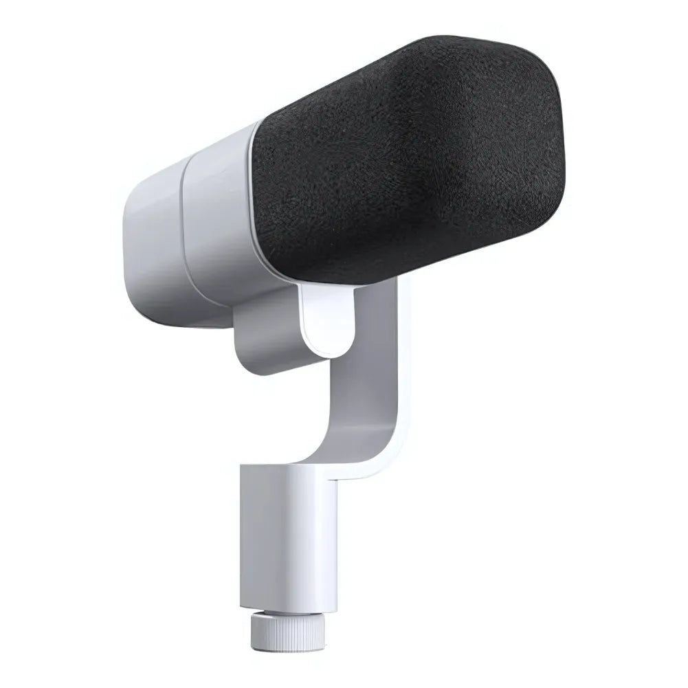 Vue avant du microphone Logitech G Yeti Studio Blanc.