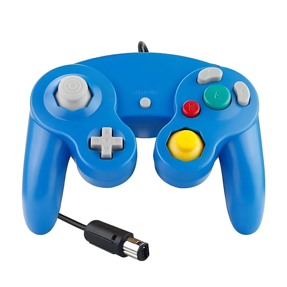 Manette GameCube de couleur bleu