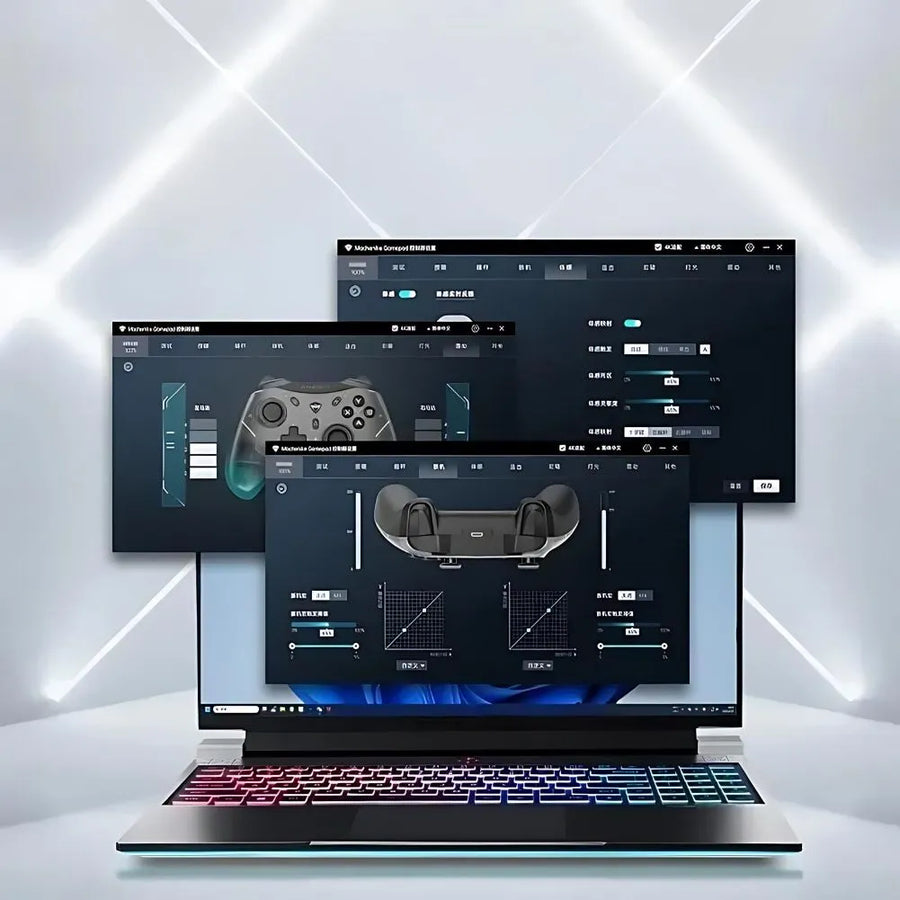 Manette Machenike G5 Pro, écran du logiciel de programmation des touches
