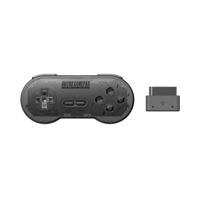 Absolut originalgetreues Retro-Feeling — 8BitDo SN30 SNES Controller Schwarz – Das kabellose 2.4G-Retro-Erlebnis