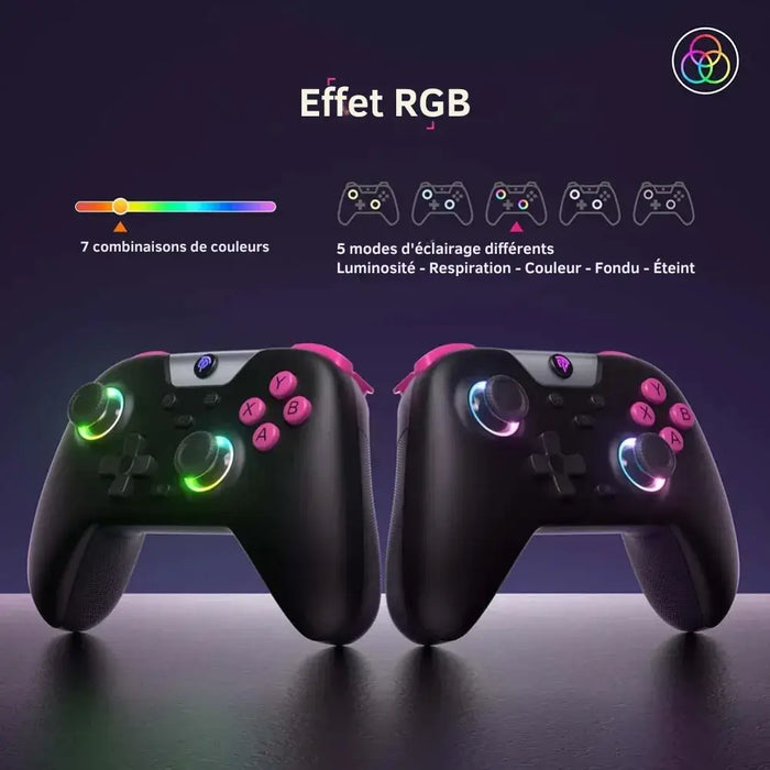 750 mAh, and the RGB helps itself — EasySMX X05 – Switch Hall Effect Controller with RGB Lighting