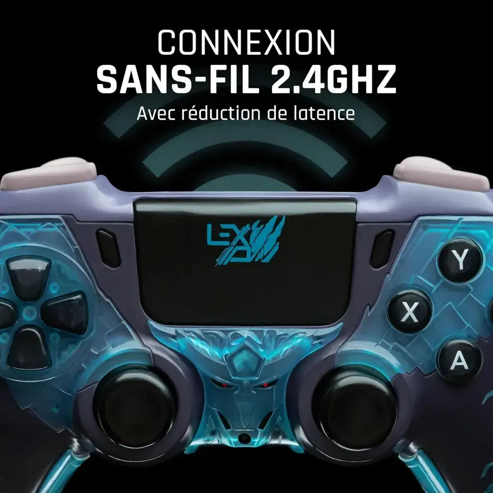 Stick analogique gauche de la manette Naruto Lexip en détail