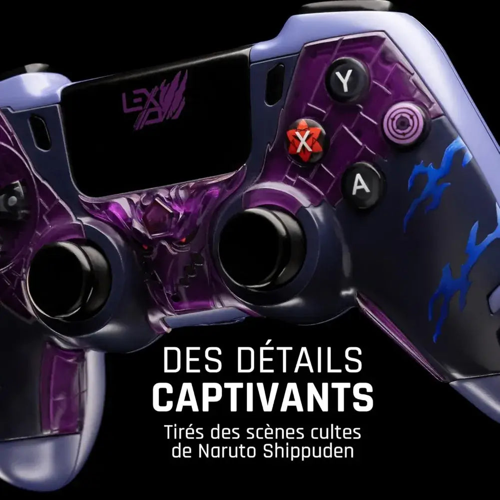 Gros plan sur le stick analogique gauche de la manette Naruto Revenge