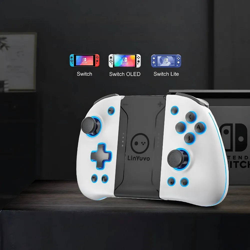 Manette Switch Sans-fil LED de couleur Blanc