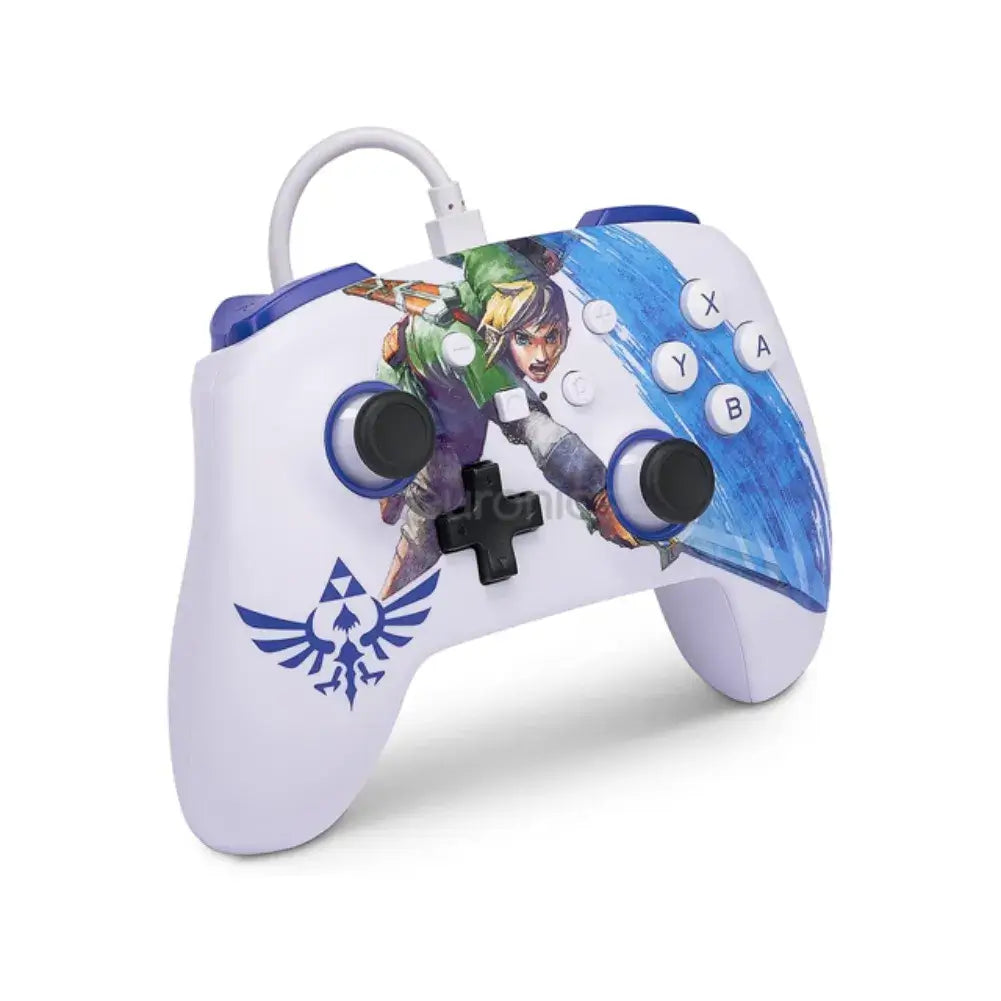 Manette Zelda PowerA posée près d'une bureau