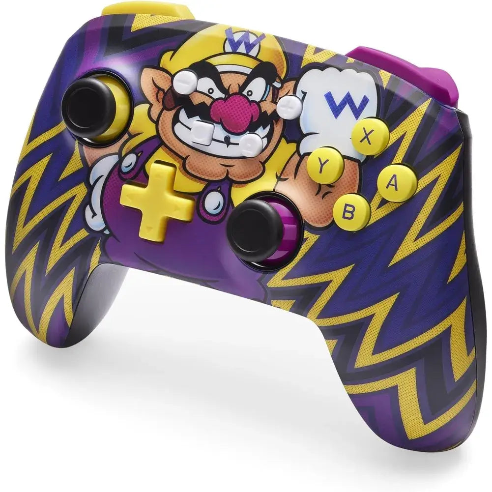Manette sans fil Wario pour console switch et pc vu de coté