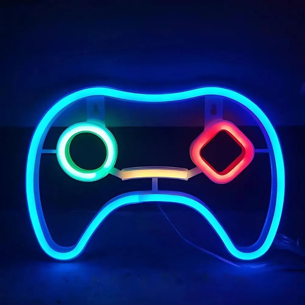 Neon LED Manette Bleu