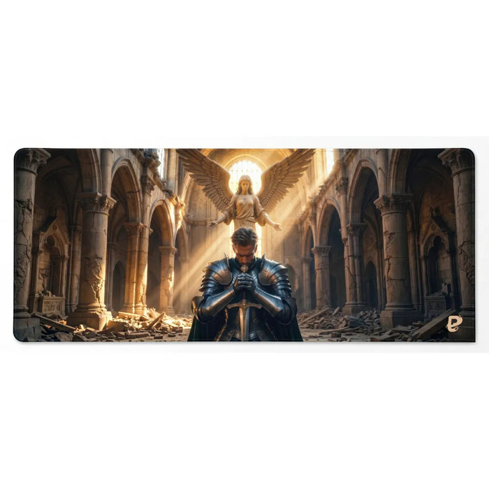 Unterseite, Kanten und Lebensdauer — XXL-Mauspad Ritter | PopMyPad | 900x400 mm | 3 mm | Gleitverhalten und Präzision