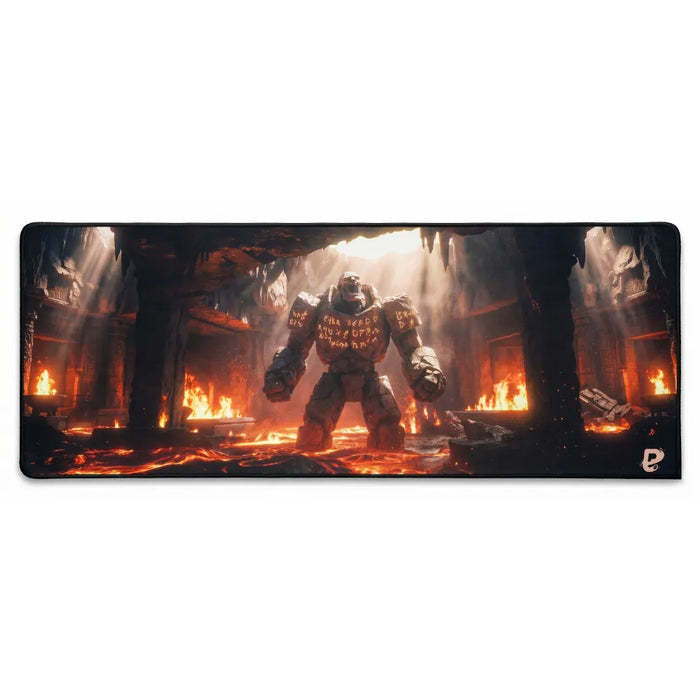 Unterseite, Kanten und Lebensdauer — XXL-Mauspad Lavagolem | PopMyPad | 900x400 mm | 3 mm | rutschfest, hochpräzise
