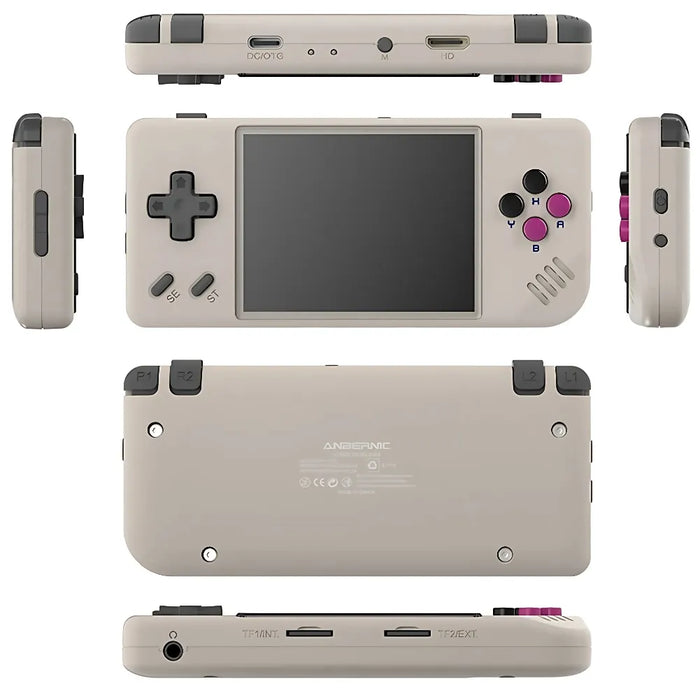 Kompakt und einfach zu transportieren. — ANBERNIC RG28XX – Handheld-Retrokonsole mit IPS-Display