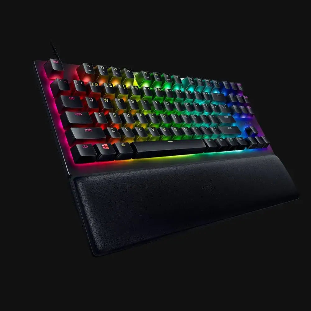Profil latéral du clavier Razer Huntsman V2 TKL compact