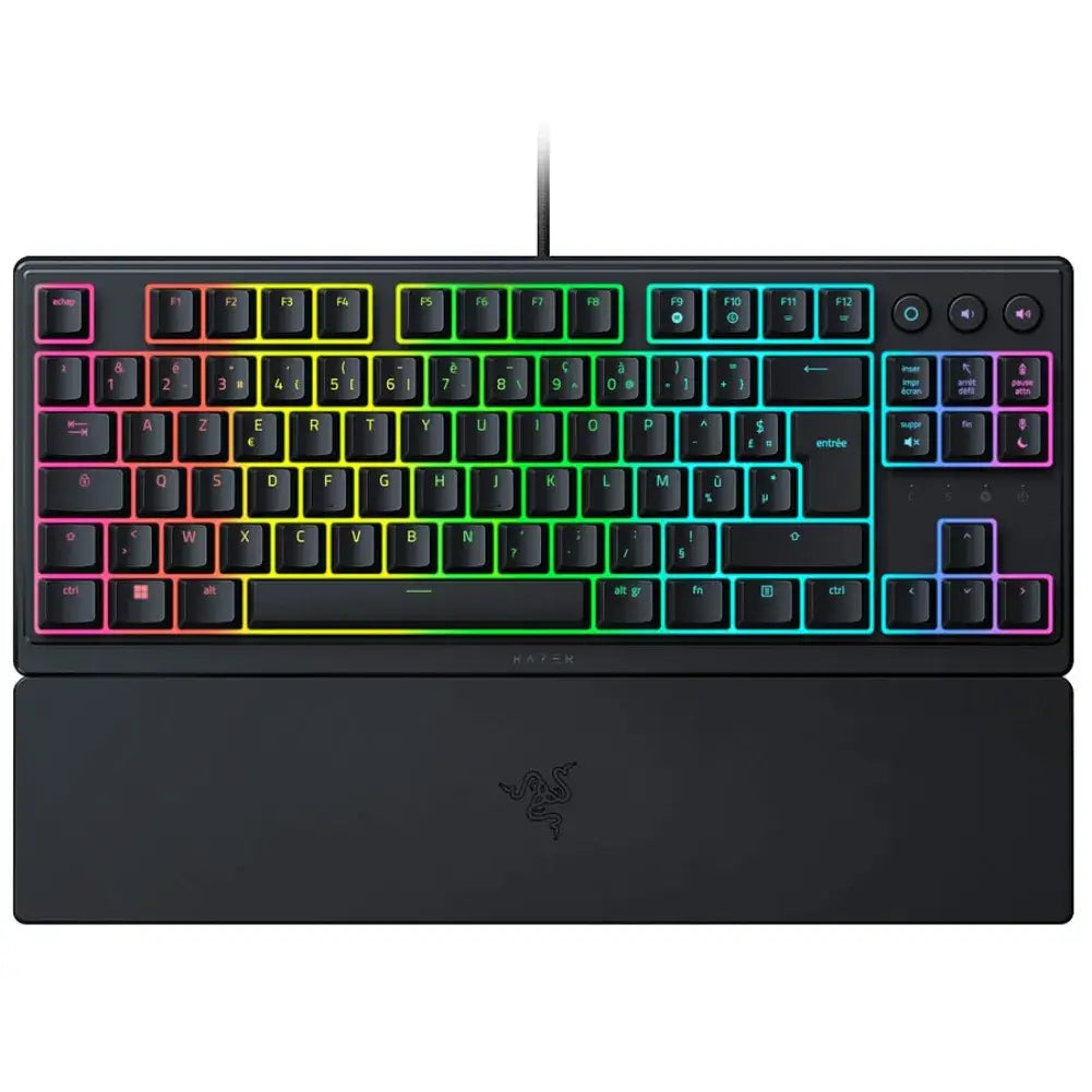 Clavier Razer Ornata V3 TKL RGB vue de dessus