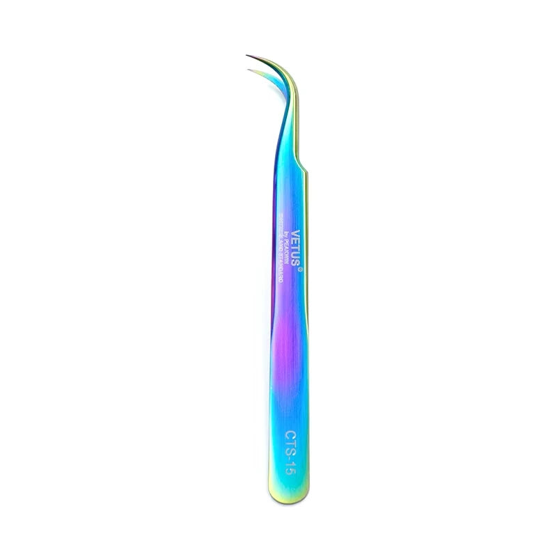 Pincette de précision ESD en acier inoxydable à pointe extra-fine, outil d'atelier pour réparation de consoles rétro — CTS-15