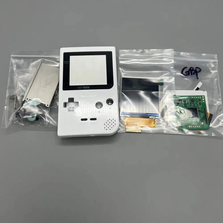 2.6" IPS screen for Game Boy Pocket with shell, white colour — image 21