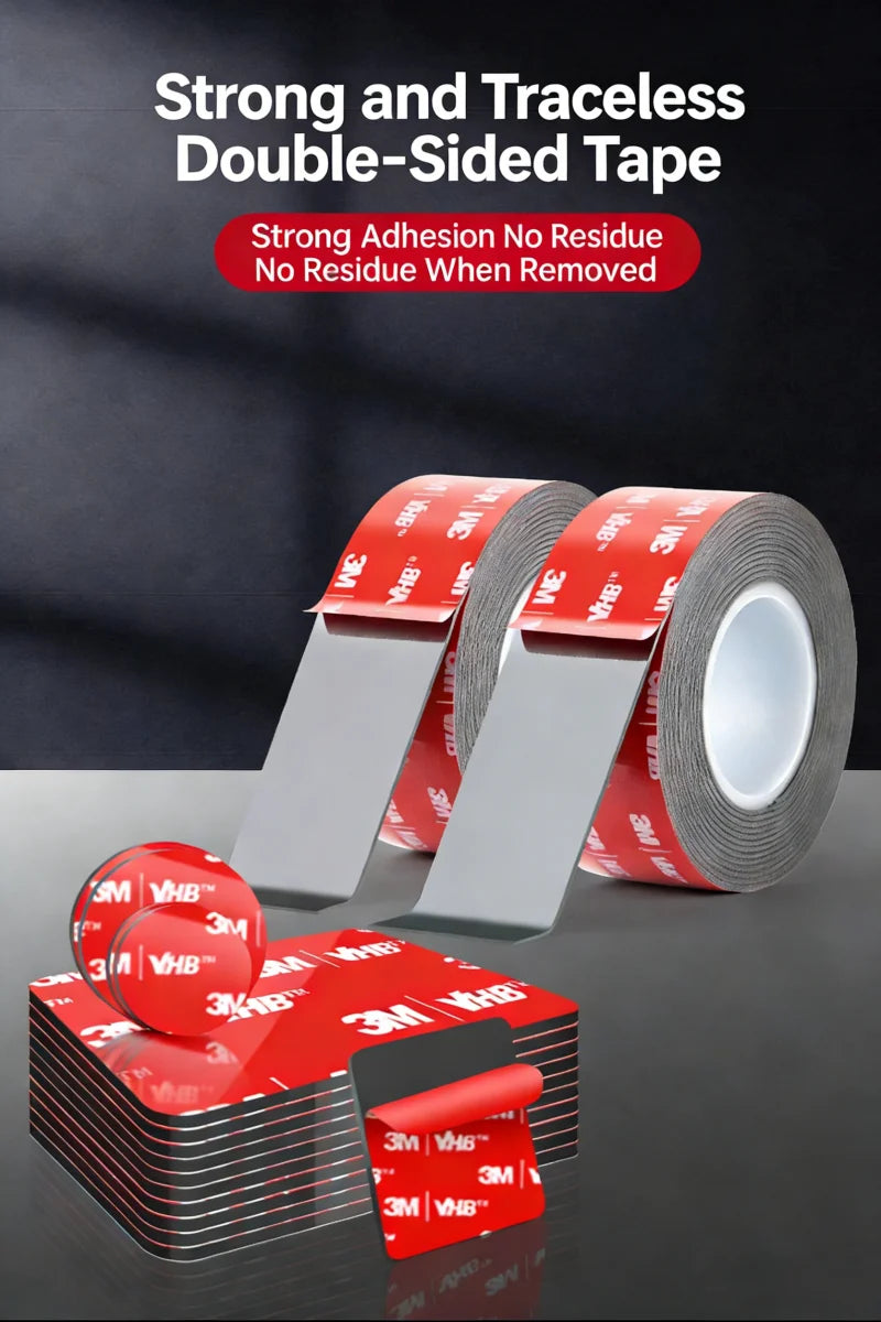 Ruban adhésif double face mousse noire 1,1 mm, rouleau de 3 m pour atelier et modding rétro — visuel 7