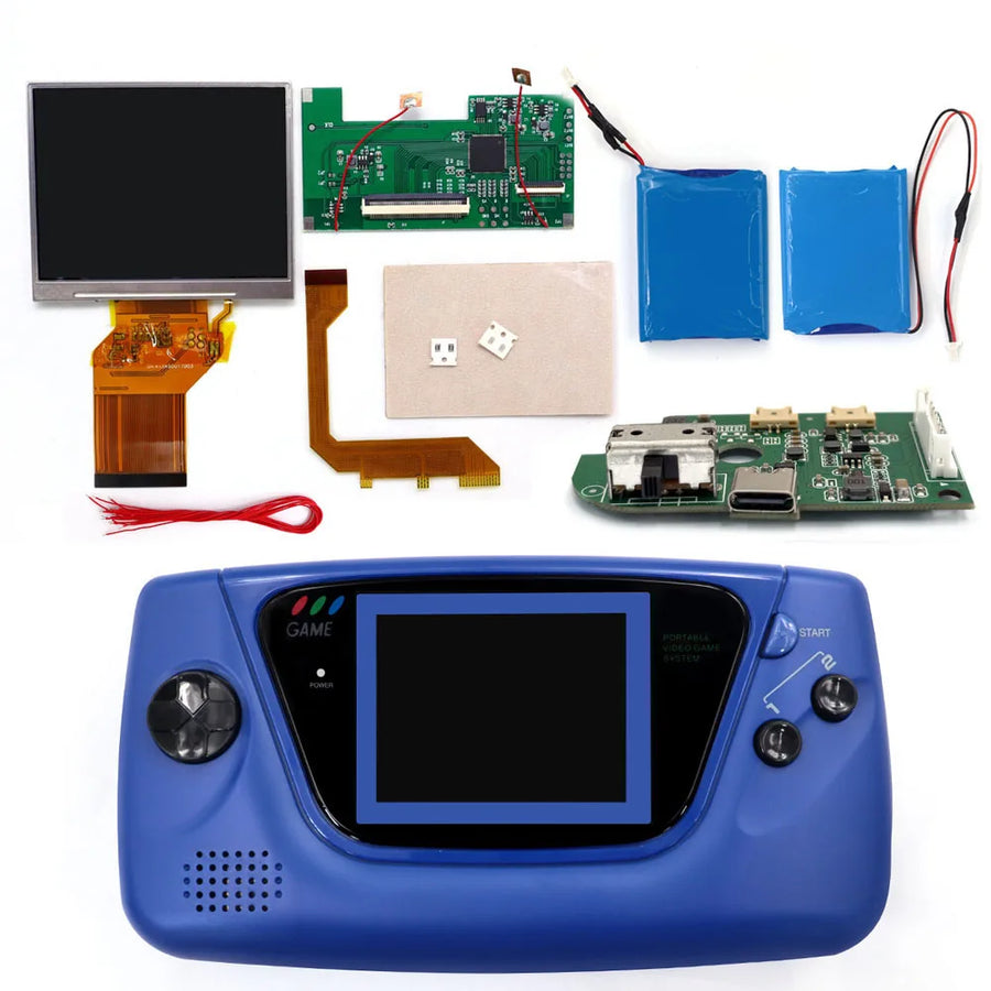 Hispeedido backlit screen kit for Game Gear, version with blue shell — image 12