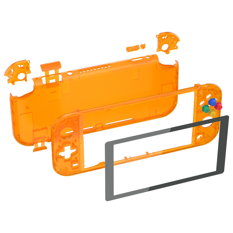 eXtremeRate shell for Switch Lite, translucent orange colour — image 44