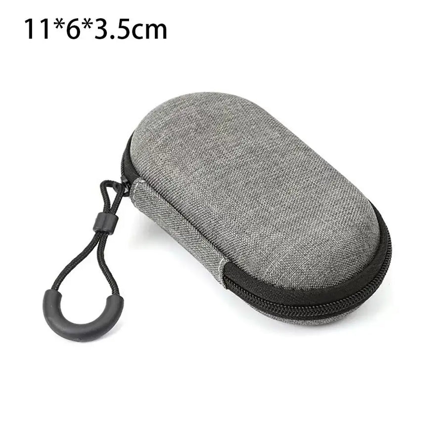Étui de transport zippé pour console portable rétro, câbles et cartes microSD — 11 × 6 × 3,5 cm