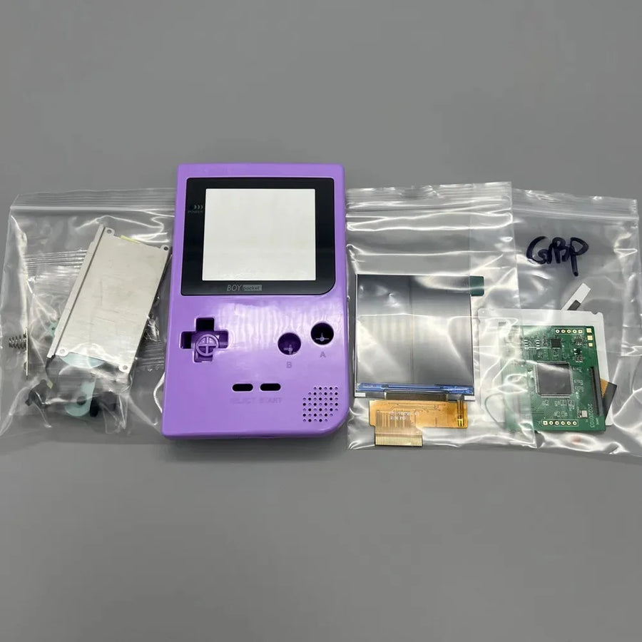 2.6" IPS screen for Game Boy Pocket with shell, light purple colour — image 24
