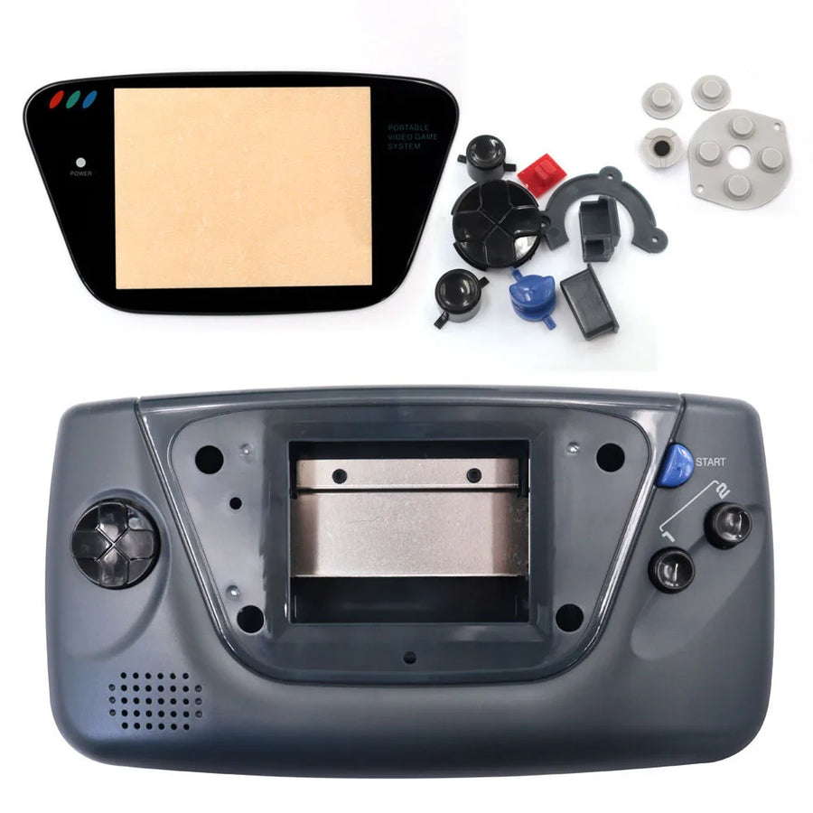 Komplettgehäuse Game Gear Hispeedido, Grau — Bild 9