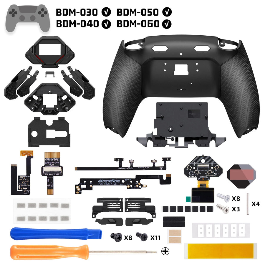 eXtremeRate SPARK back button kit for PS5 controller, Rubberised black — image 30