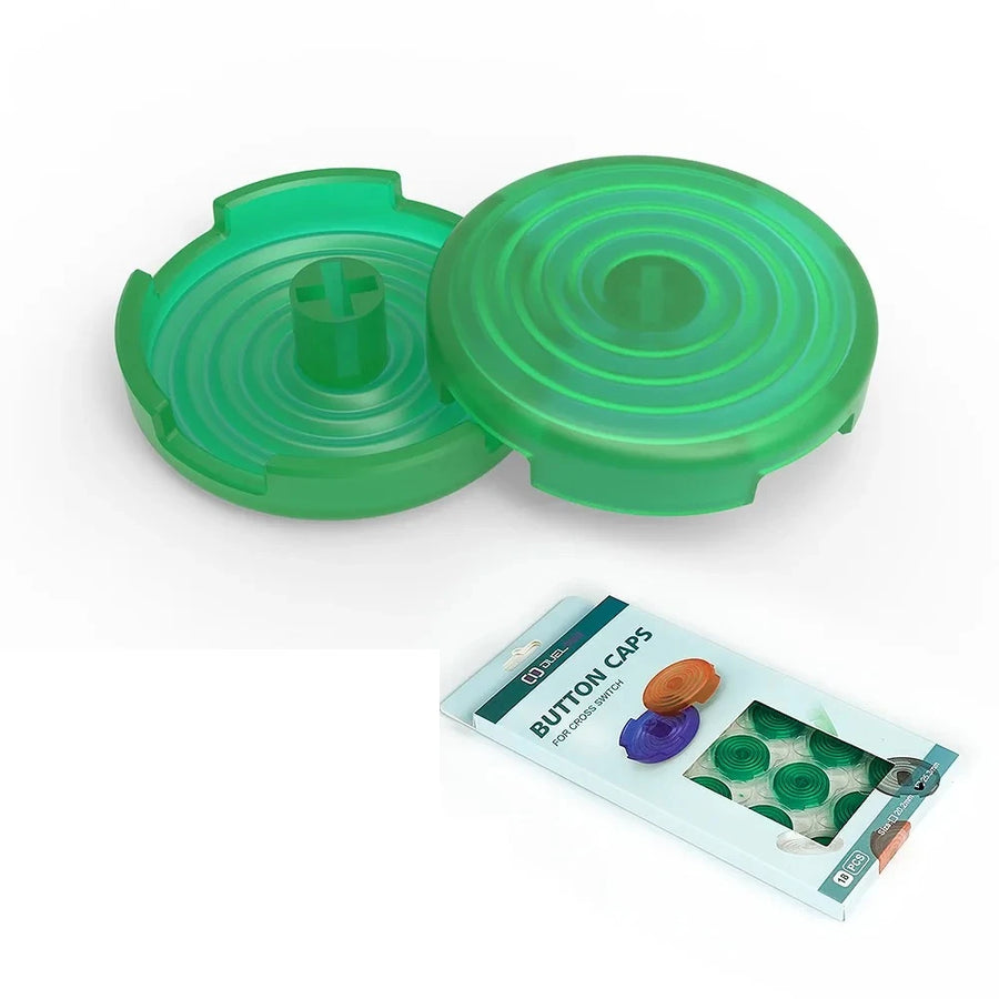 TicKnot hitbox button caps, translucent green — image 7