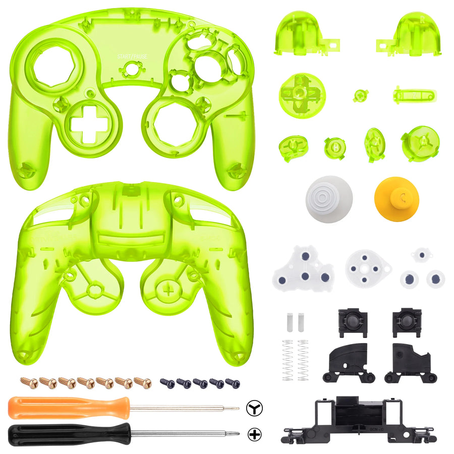 eXtremeRate Gehäuse für GameCube-Controller, Farbe Limettengrün transluzent — Bild 13
