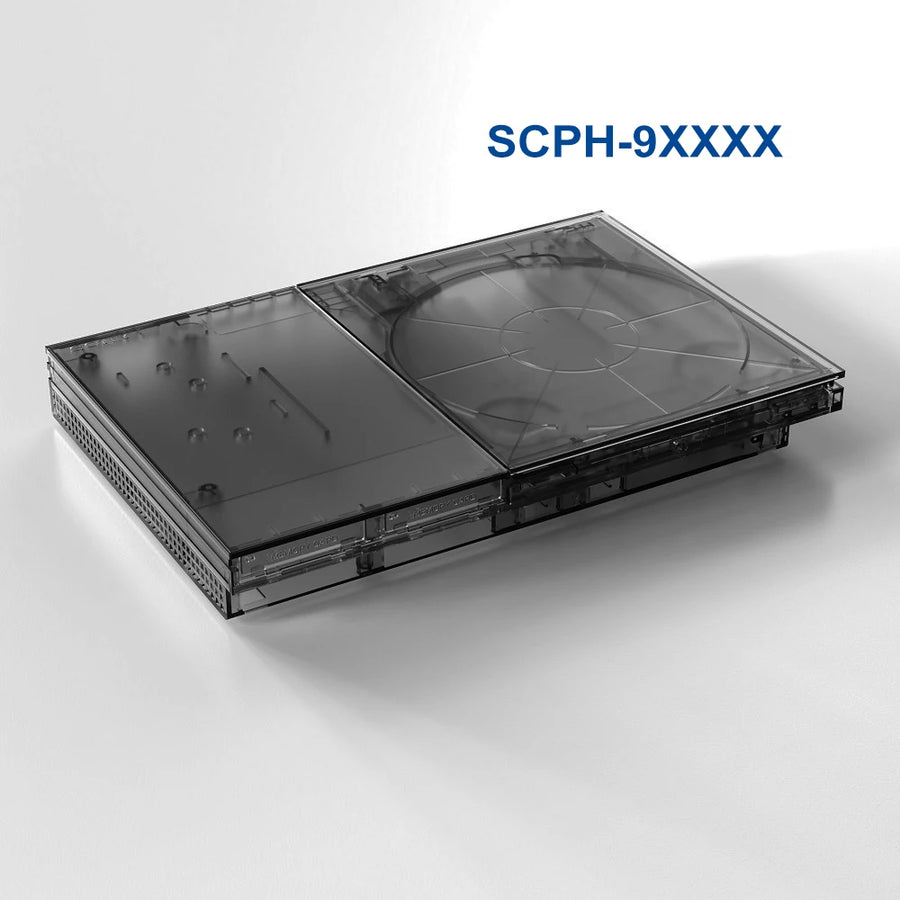 BitFunx translucent replacement shell for PS2 Slim, SCPH-9xxxx · Translucent black — image 11