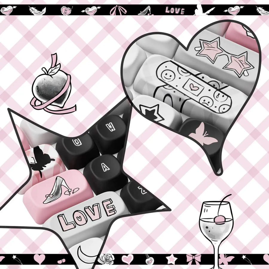 Set de keycaps PBT Akko, profils MOG/MOA/MAO, dye-sublimation 5 faces, tiges MX (visuel 49)