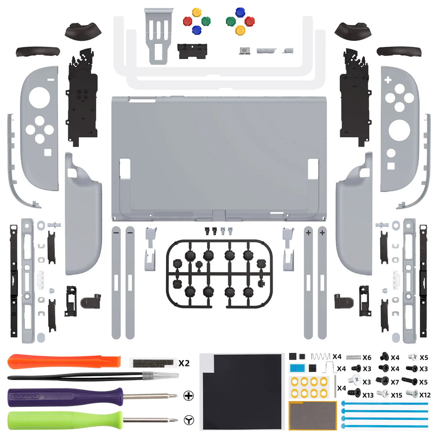eXtremeRate shell with buttons for Joy-Con 2, Light grey — image 33