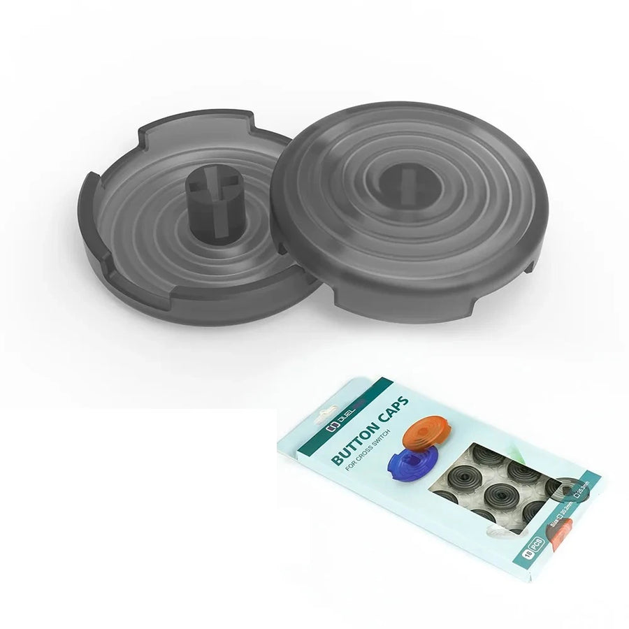 TicKnot hitbox button caps, translucent black — image 11