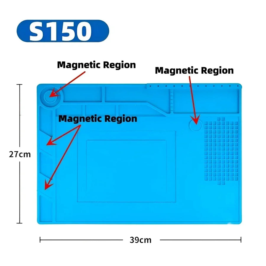 Tapis de soudure en silicone magnétique antistatique pour atelier de réparation — visuel 20