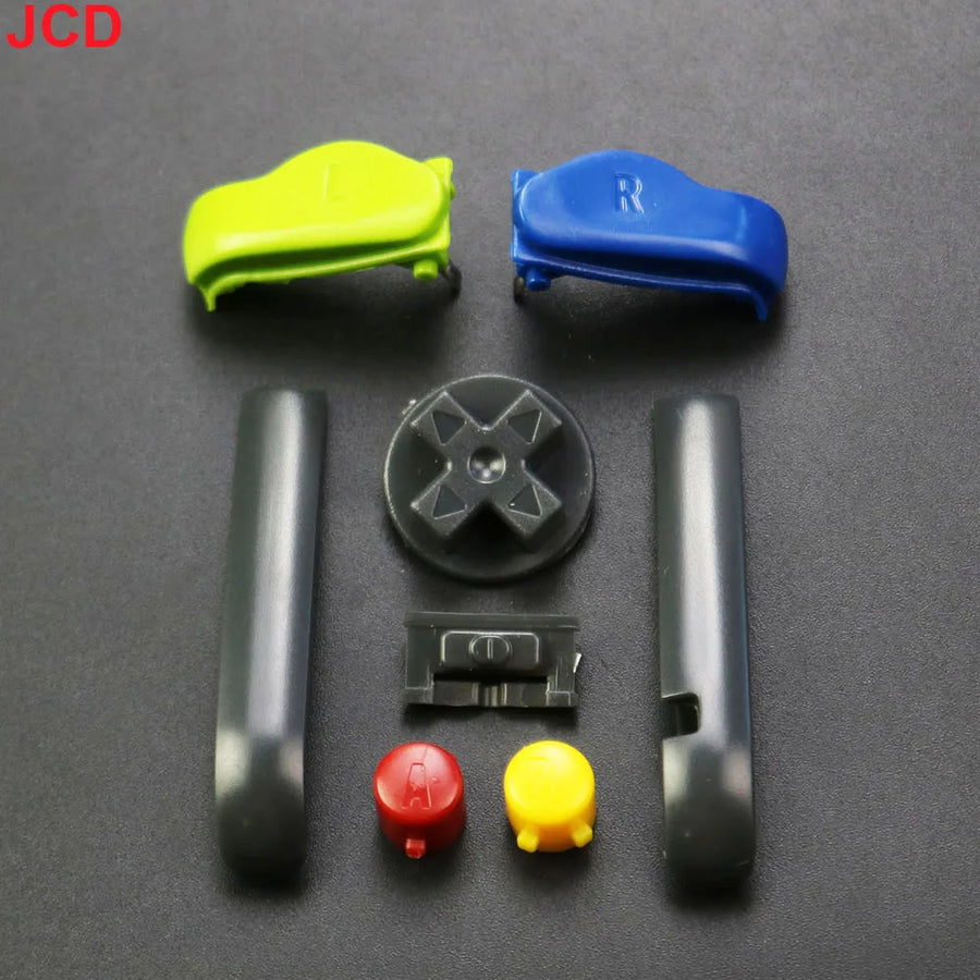 Jeu de boutons de remplacement pour Game Boy Advance : A/B, croix directionnelle et gâchettes L/R — Multicolore