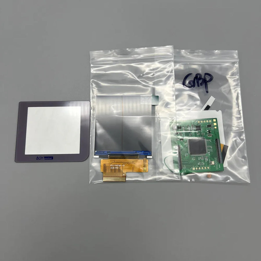 IPS-Display 2,6 Zoll für Game Boy Pocket, graue Scheibe ohne LED — Bild 28