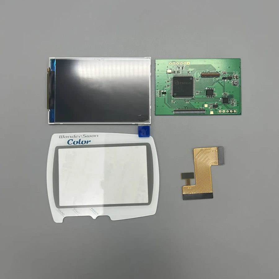 IPS-Display-Kit für WonderSwan Color, mit blauem Glas — Bild 1
