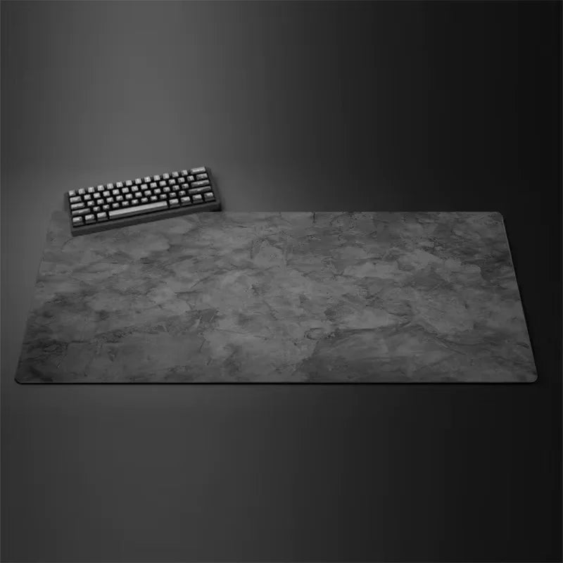 Tapis de souris XXL de la série grise, bords surjetés et base caoutchouc, formats de 30 × 60 à 50 × 100 cm — Modèle 1