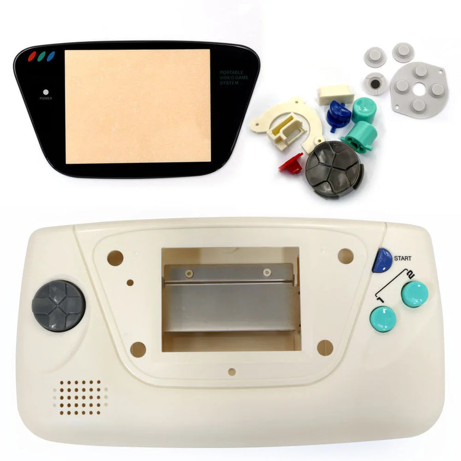 Komplettgehäuse Game Gear Hispeedido, Weiß — Bild 10