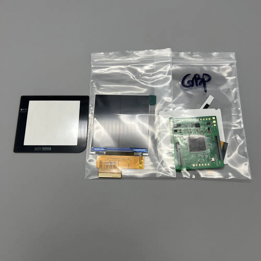 IPS-Display 2,6 Zoll für Game Boy Pocket, schwarze Scheibe mit LED — Bild 23