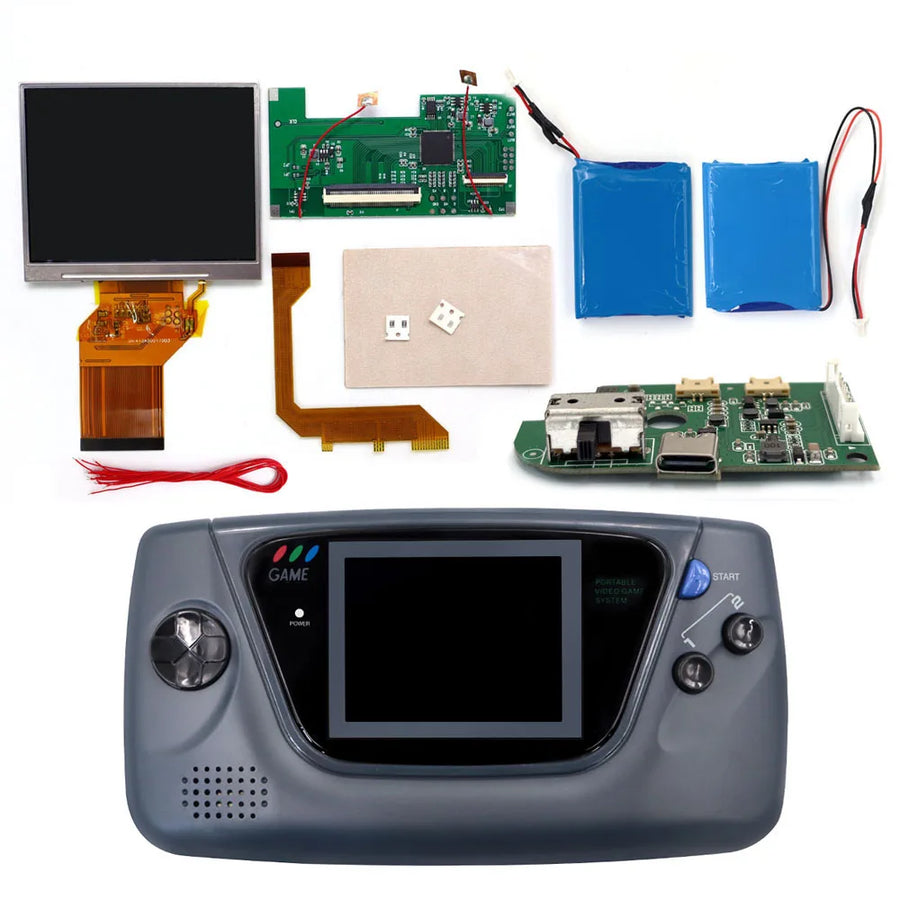 Hispeedido backlit screen kit for Game Gear, version with grey shell — image 9