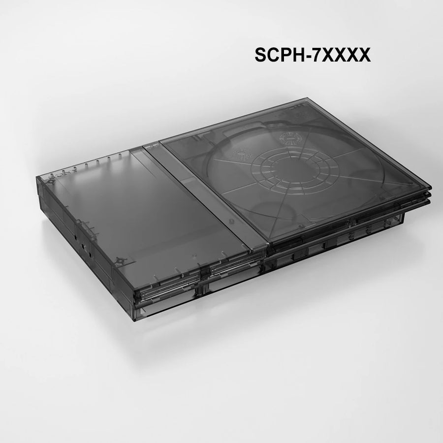 BitFunx translucent replacement shell for PS2 Slim, SCPH-7xxxx · Translucent black — image 10