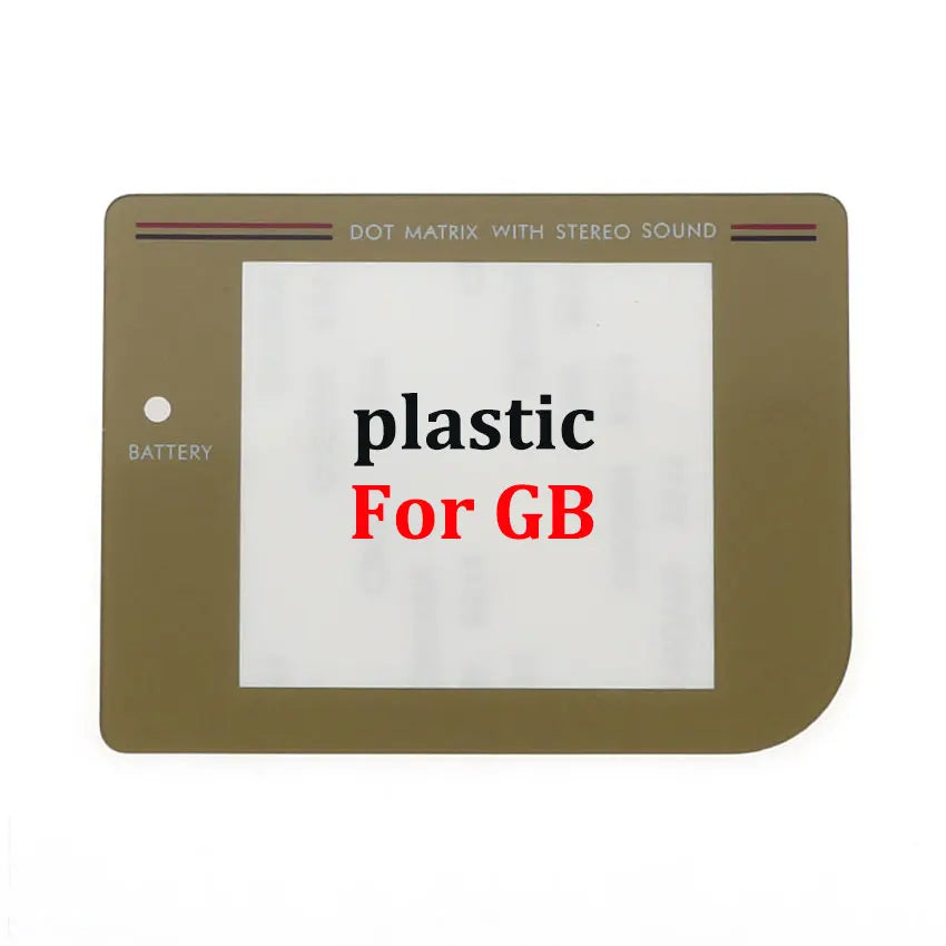 Vitre de protection d'écran de remplacement pour Game Boy et Game Boy Advance — Game Boy — plastique (2)