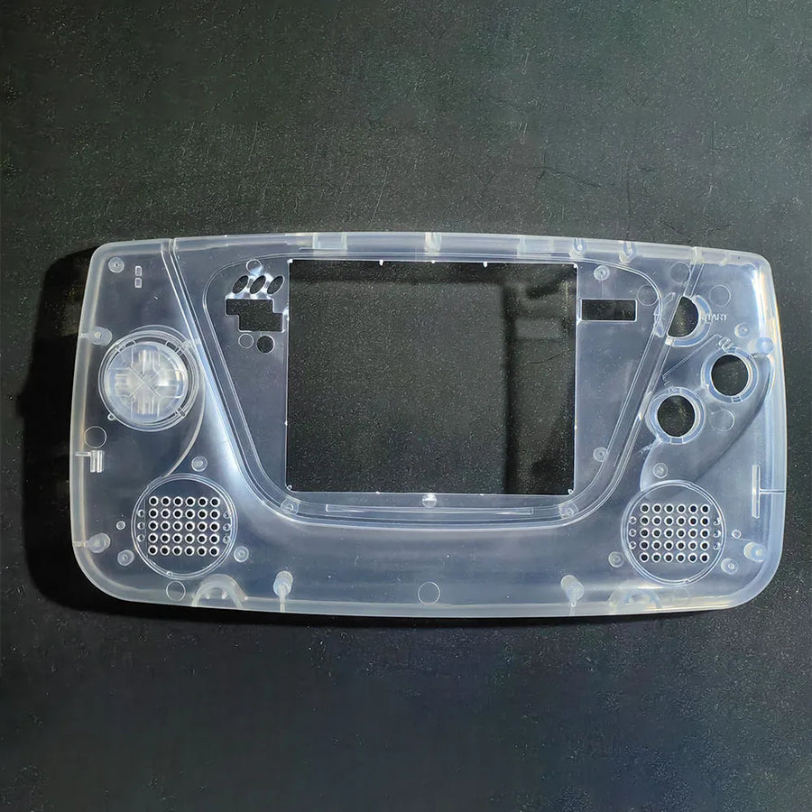 Transparentes IPS-fähiges Game-Gear-Gehäuse, Vorderansicht