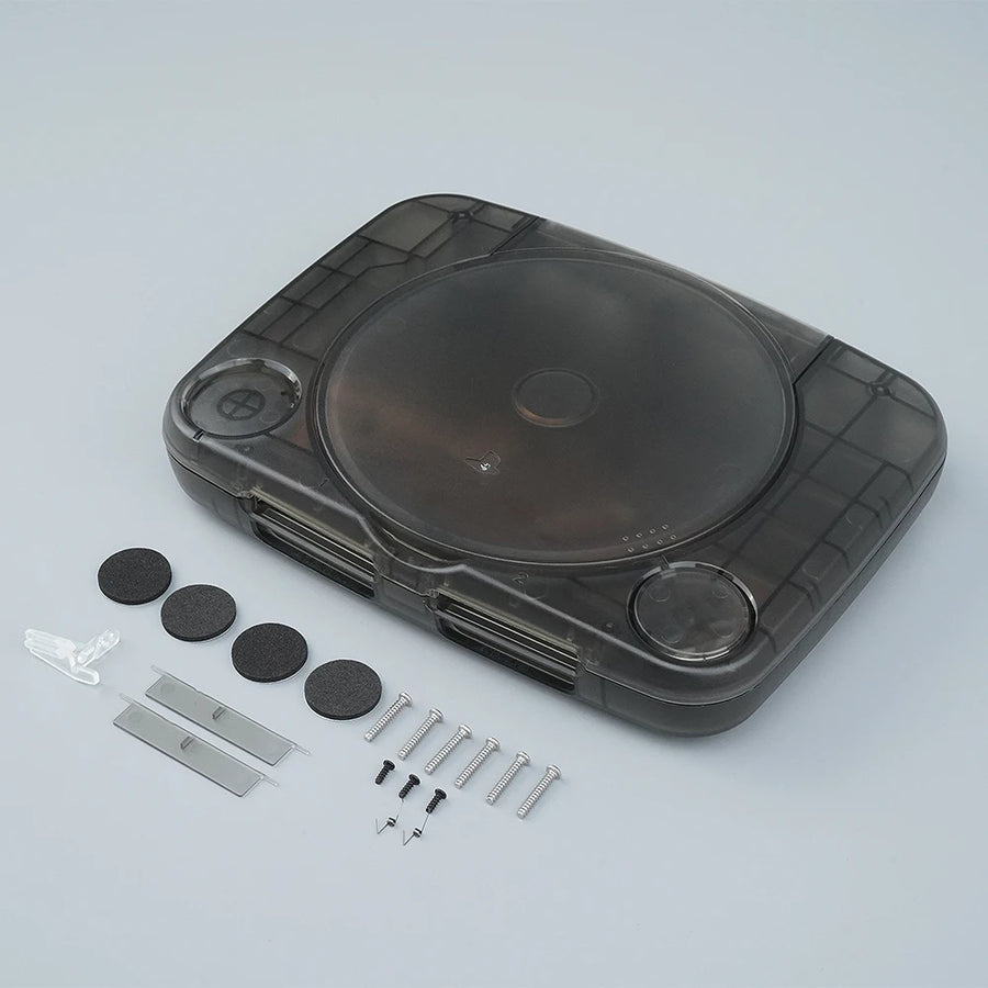 Transparent replacement shell for PSone, transparent black colour — image 21