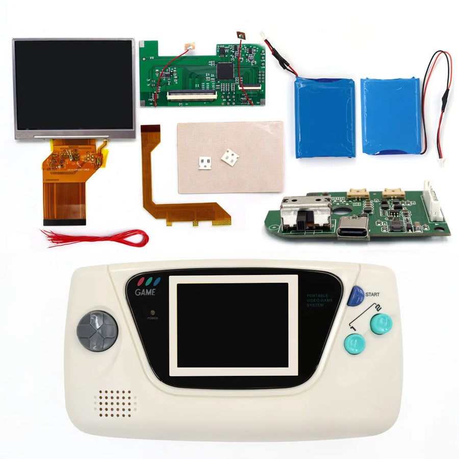 Hispeedido backlit screen kit for Game Gear, version with white shell — image 10
